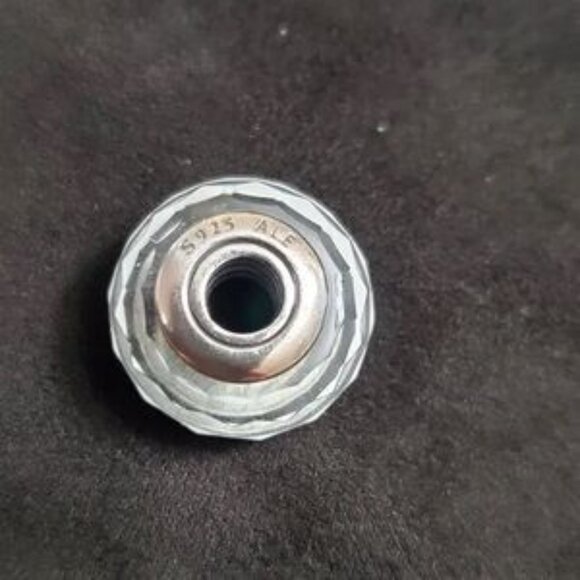 Pandora White Faceted Murano Glass Charm - Picture 2 of 3